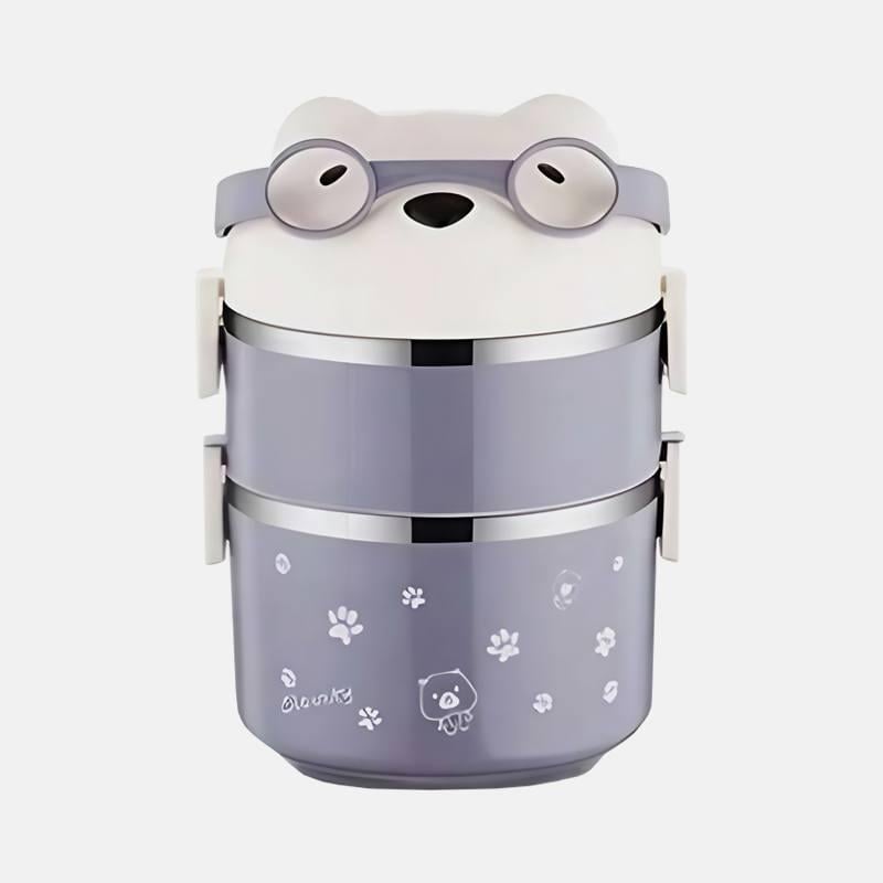 Ланч-бокс Panda Teens на 2 отсека из нержавеющей стали (d276c3ae)