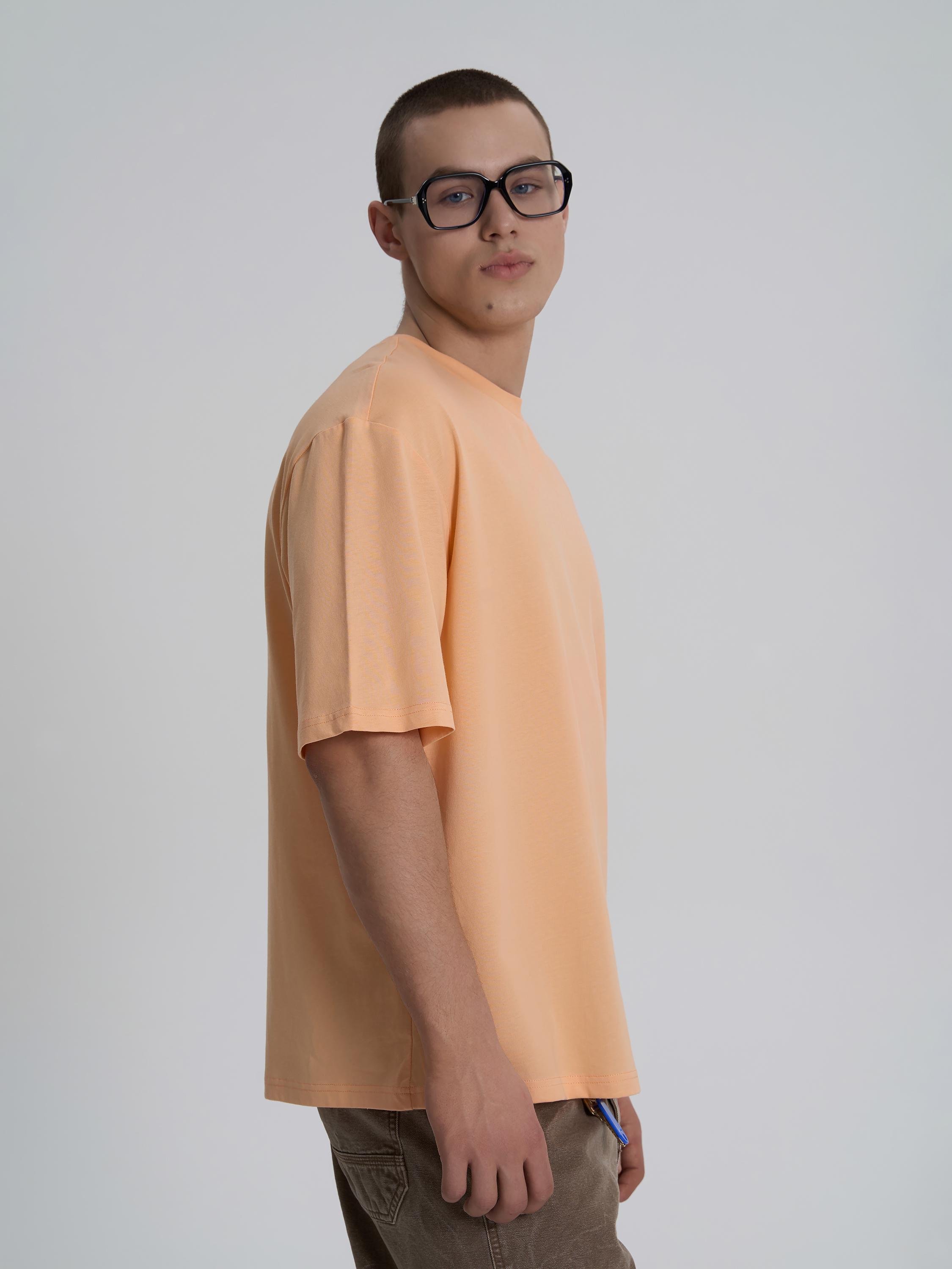 Футболка мужская ROZA 230926 L Персиковый (4824005722295) - фото 4 Футболка мужская ROZA 230926 L Персиковый (4824005722295) - фото 4