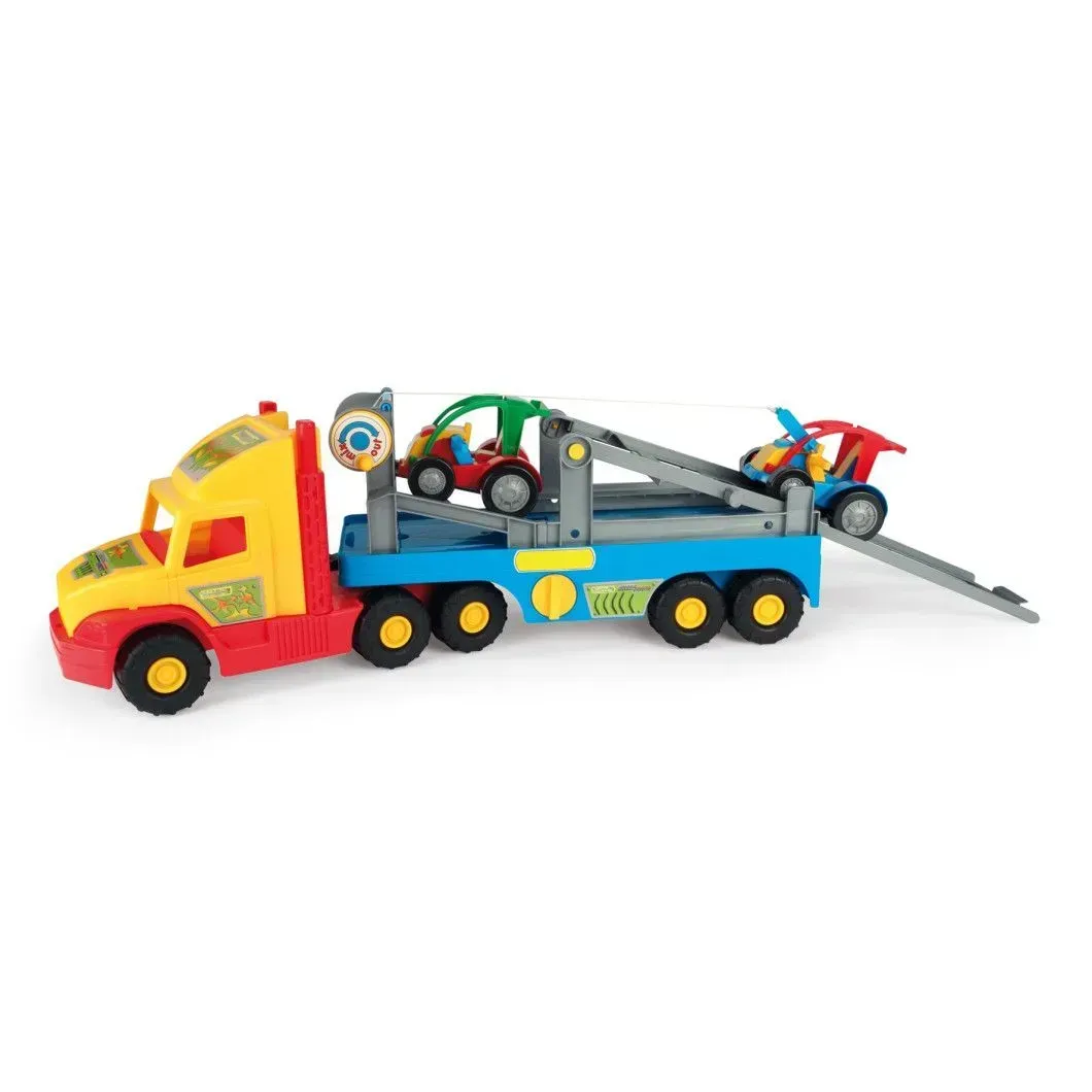Іграшкова машинка Tigres Super Truck Евакуатор з легковими авто з пластику 78 см Різнокольоровий (150-98-36630)