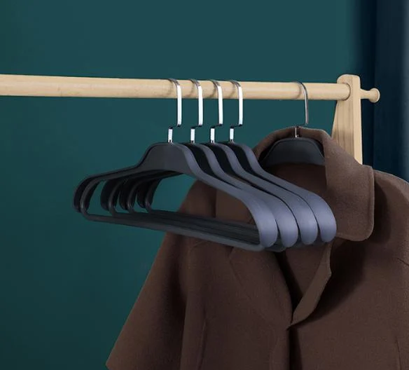 Вешалка для одежды мужской стиль 45 см 5 шт. Темно-серый (hg-004-m) Вешалка для одежды мужской стиль 45 см 5 шт. Темно-серый (hg-004-m)