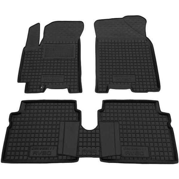 Коврики резиновые Stingray для Chevrolet Aveo 04-/Lacetti 04-/Zaz Vida 12-/Daewoo Gentra 13- buget 5 шт. (b1002014)