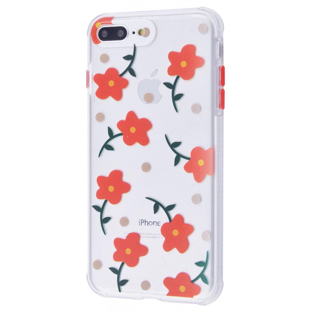 Чохол PRC Flowers Colourful case TPU для iPhone 7 Plus/8 Plus 06 з малюнком