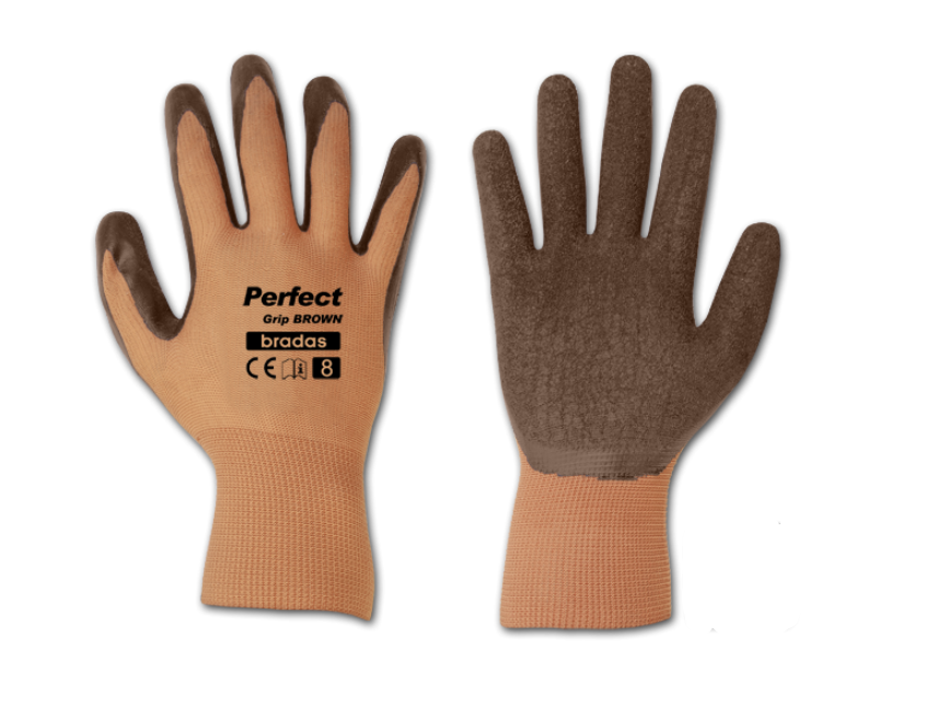 Рукавички захисні perfect grip латекс р.9 Gray (RWPGGY9)
