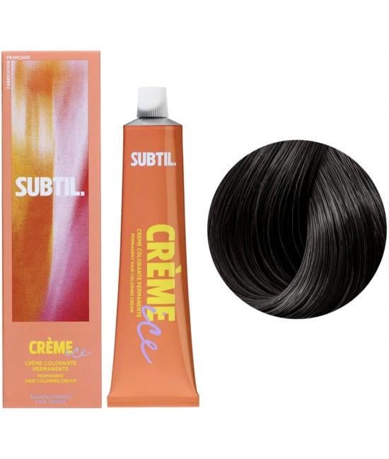 Краска для волос устойчивая Subtil Creme Permanent Hair Color 4 Шатен 60 мл
