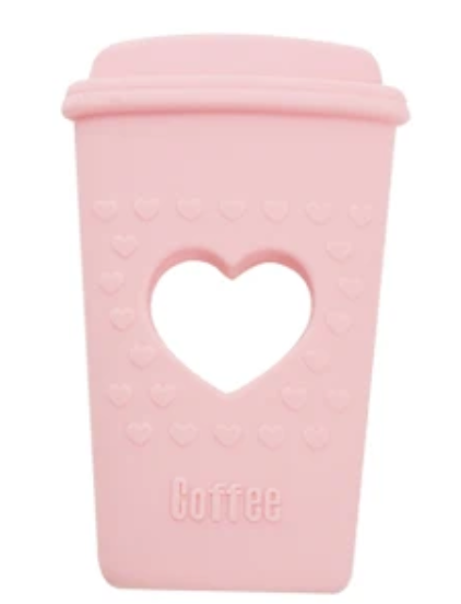 Прорезыватель для зубов силиконовый Mommy Bag Стакан Кофе Розовый (141299) Прорезыватель для зубов силиконовый Mommy Bag Стакан Кофе Розовый (141299)