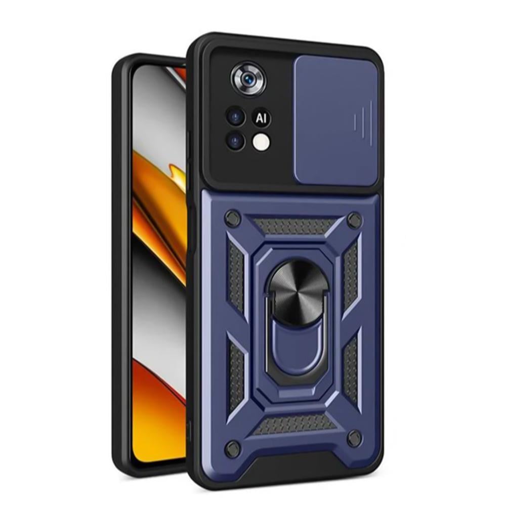 Чехол-накладка Ricco Camera Sliding для Xiaomi Poco M4 Pro 4G Синий