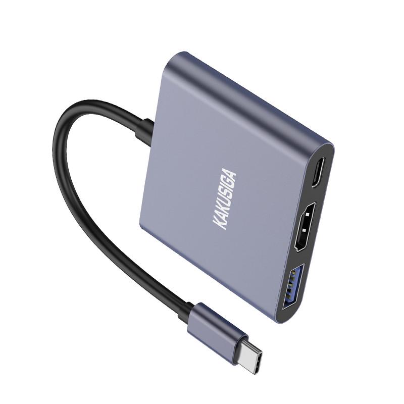 USB-хаб Kakusiga KSC-750 Type-C на USB 3.0/HDMI/Type-C PD - фото 3