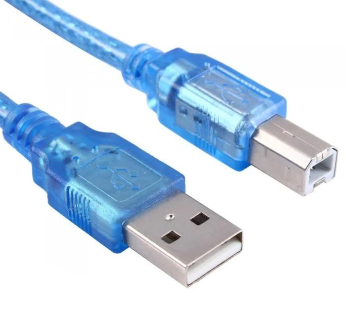 Кабель Rias USB-AM/BM з фільтром для принтера 1,5 м Blue (3_00863) - фото 2