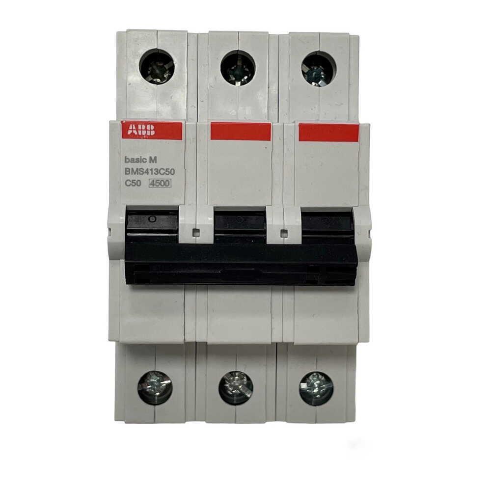 Автоматический выключатель ABB Basic BMS413-C50 3p тип-C 50A (28679717) - фото 2