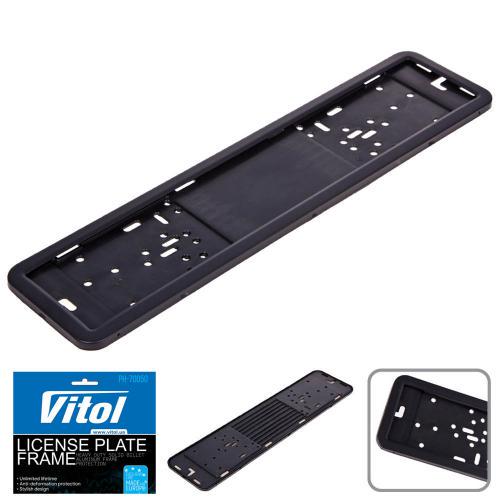 Рамка номера РН-70050 Black нержавіюча сталь (48916) - фото 7 Рамка номера РН-70050 Black нержавіюча сталь (48916) - фото 7