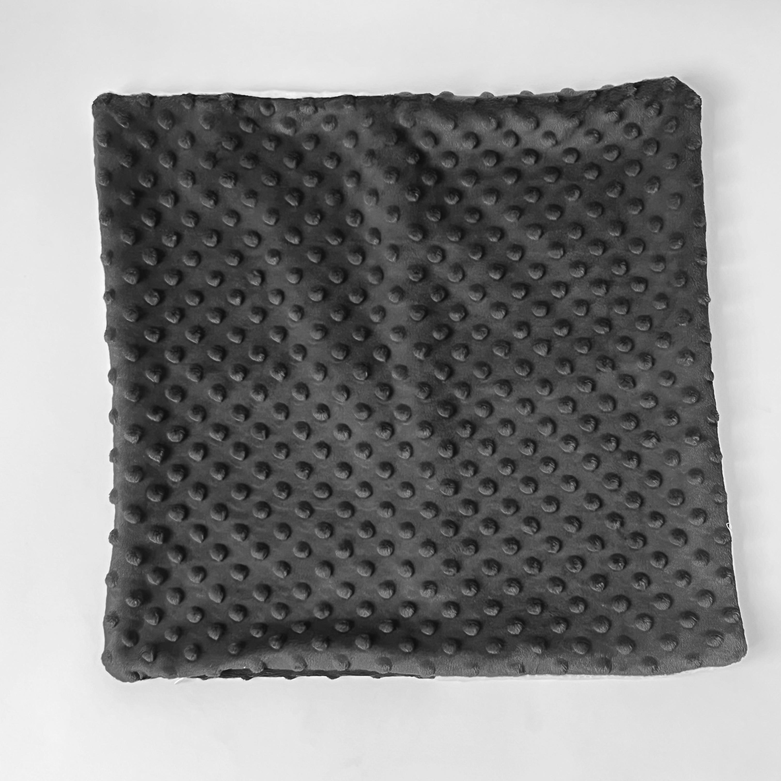 Декоративная наволочка MinkyHome плюшевая 40х40 см. Графитовый (3044)