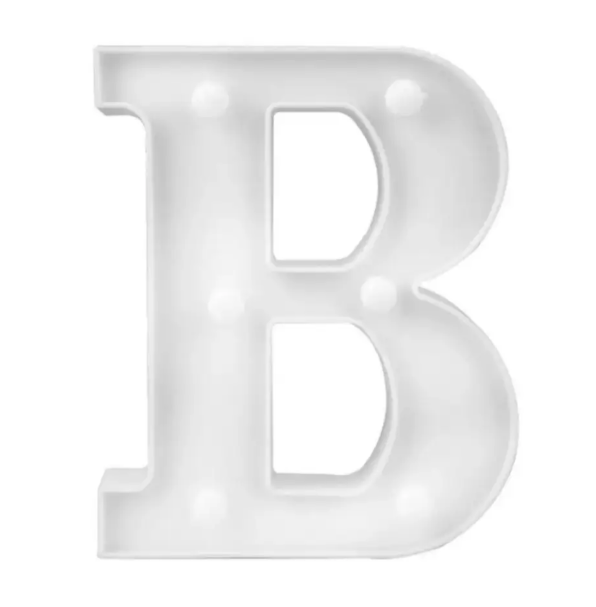 Літера led об'ємна В маленька 16x12 см Білий (553100) - фото 2 Літера led об'ємна В маленька 16x12 см Білий (553100) - фото 2