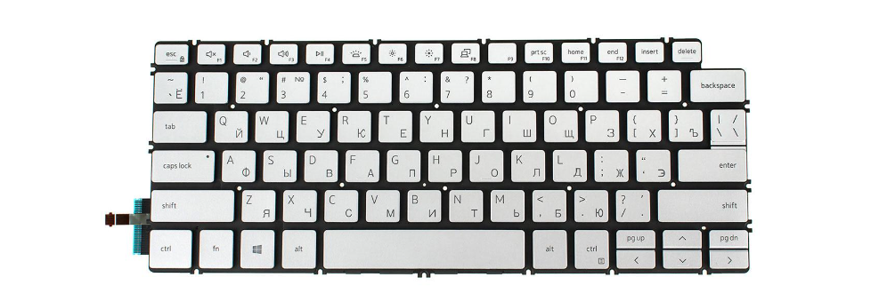 Клавиатура для ноутбука Inspiron 7400 с подсветкой клавиш (123052)
