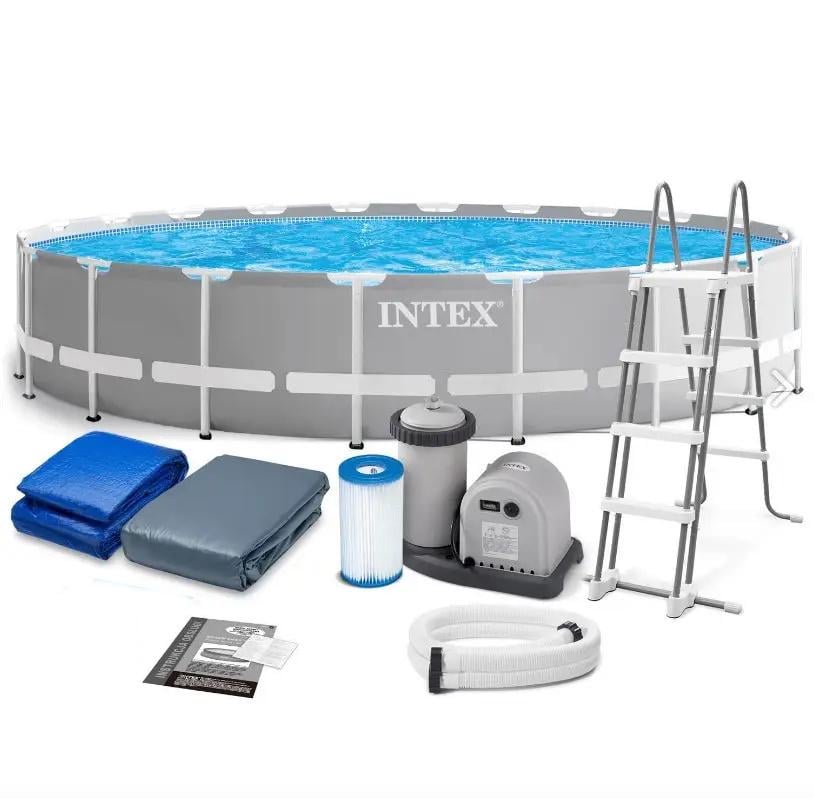 Бассейн каркасный Intex Prism Frame Pool 610x132 см 32695 л (26756 )