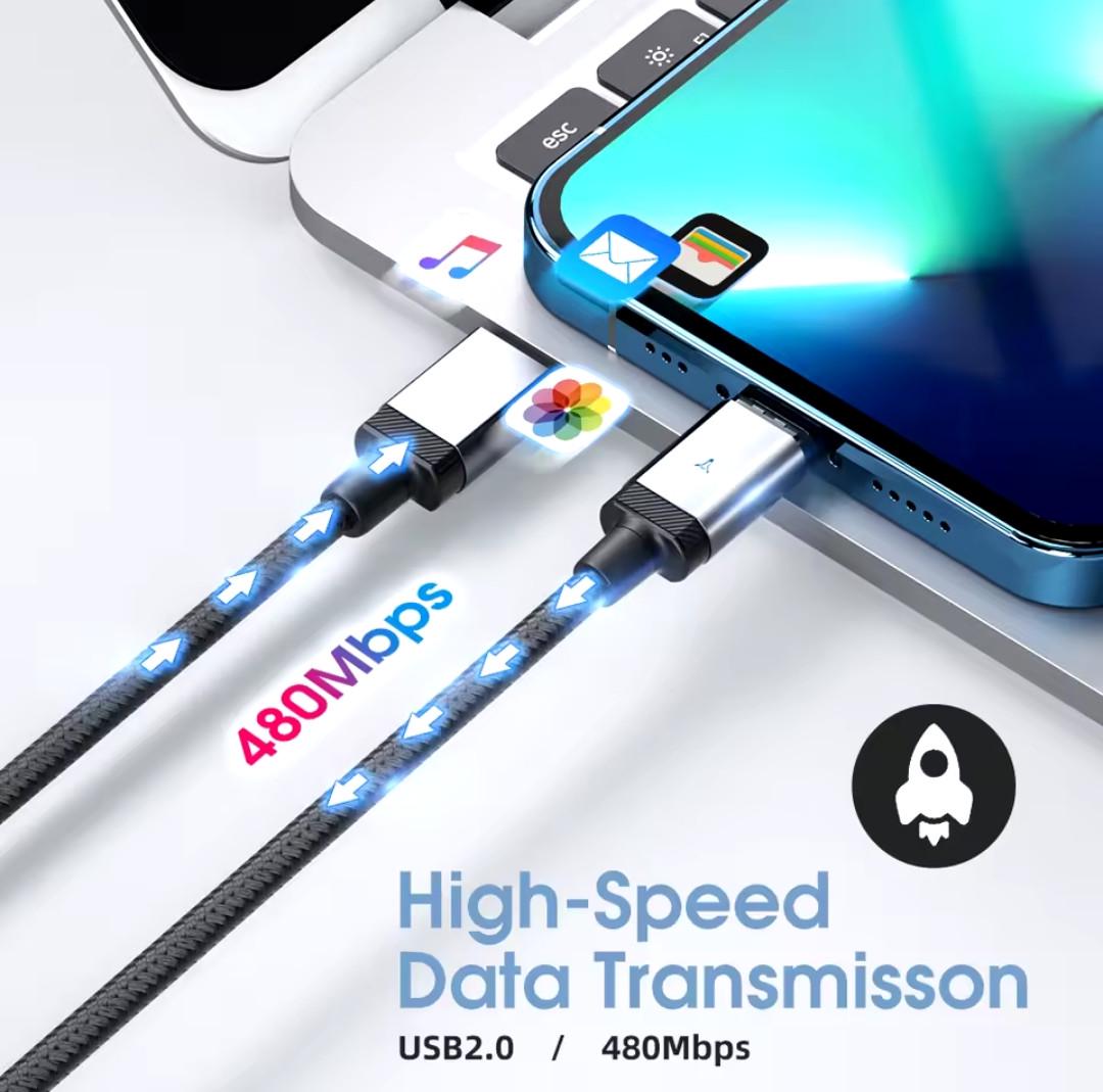 Кабель магнитный FONKEN Type-C PD 65w Fast Charge 2 м Black (25397295) - фото 2 Кабель магнитный FONKEN Type-C PD 65w Fast Charge 2 м Black (25397295) - фото 2