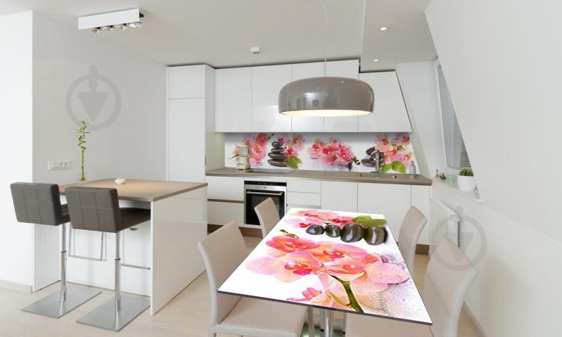 Наклейка виниловая на стол Zatarga «Мокрые Орхидеи» 650х1200 мм Z180541/1st