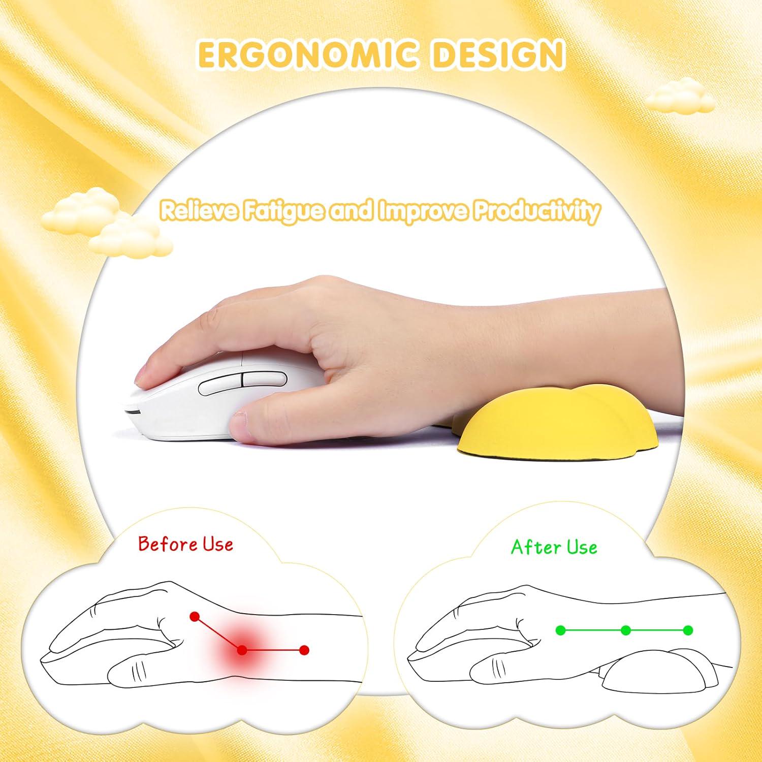 Подставка Bubbles под запястье для мышки Yellow - фото 11 Подставка Bubbles под запястье для мышки Yellow - фото 11