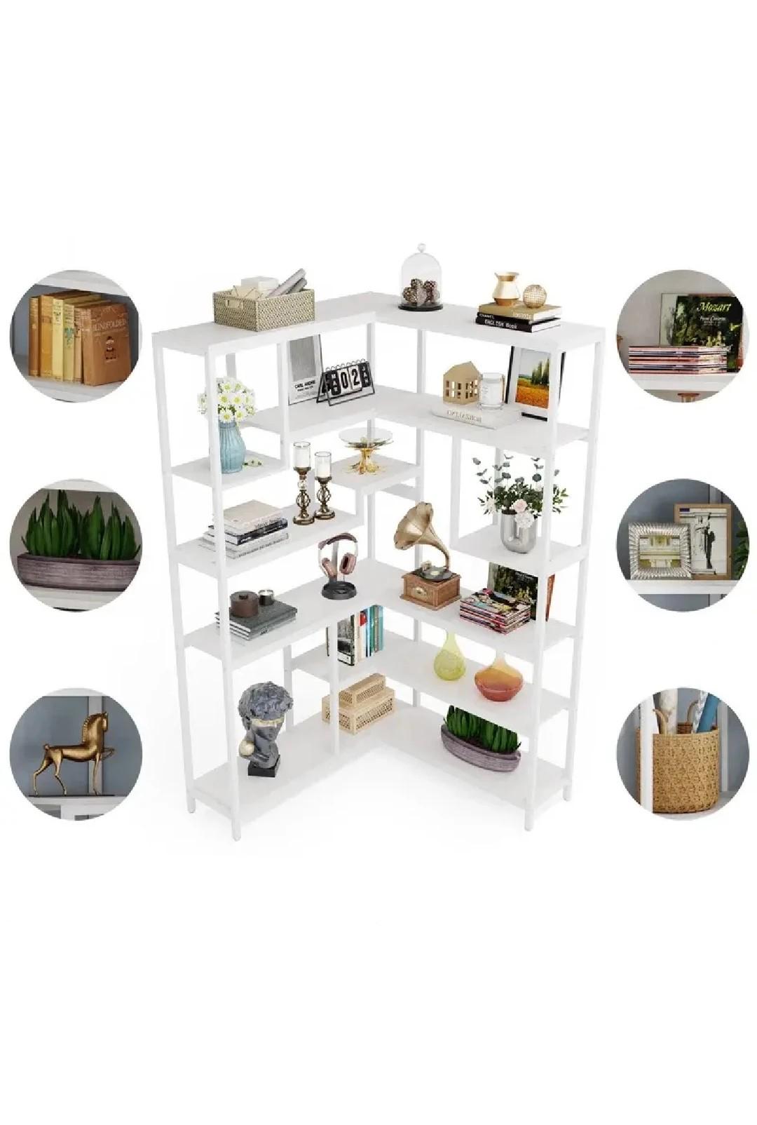 Стеллаж угловой MSM 6-ярусный Белый (JW0277-1) - фото 4