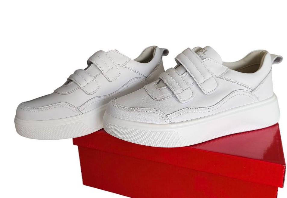 Кроссовки женские кожаные KDSL р. 36 Белый (С628-1) - фото 7