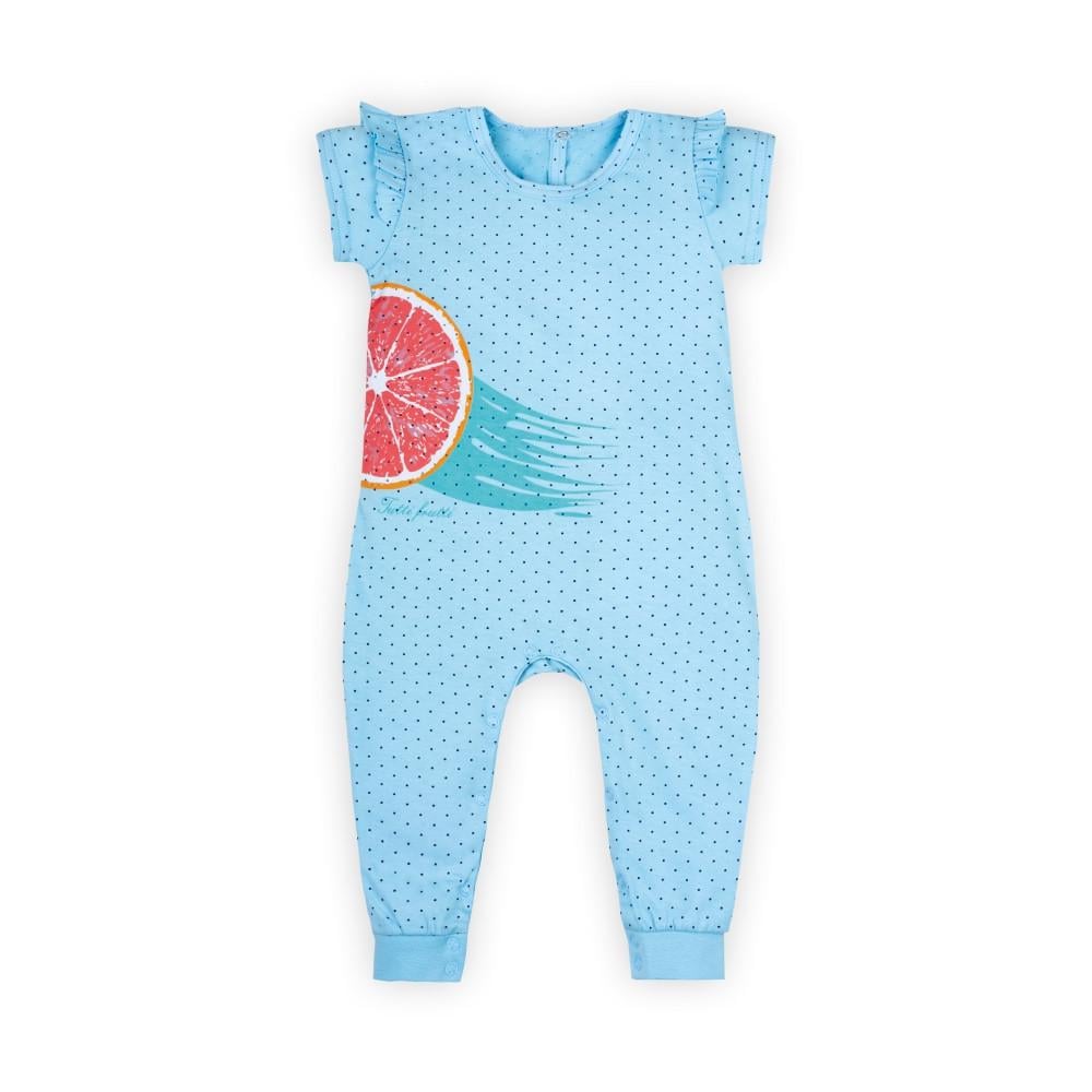 Комбінезон дитячий для дівчинки Gabbi Тутті-Фрутті тонкий бавовняний 80 см Блакитний (12104) Комбінезон дитячий для дівчинки Gabbi Тутті-Фрутті тонкий бавовняний 80 см Блакитний (12104)