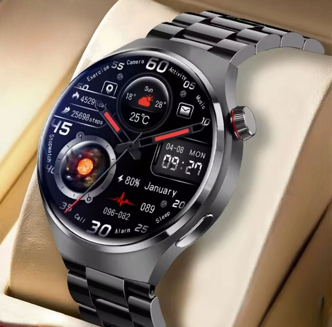 Годинник наручний чоловічий D Pro Line Siri тренування Android/IOS Чорний