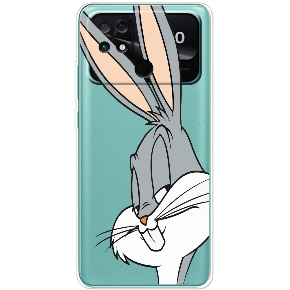 Чехол BoxFace Poco С40 Lucky Rabbit Прозрачный силикон (44597-bk81-44597)