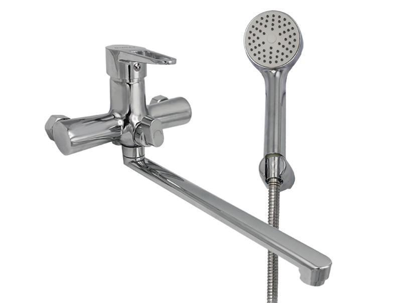 Смеситель для ванны Millz излив прямой поворотный 30 см Хром (00000010258)