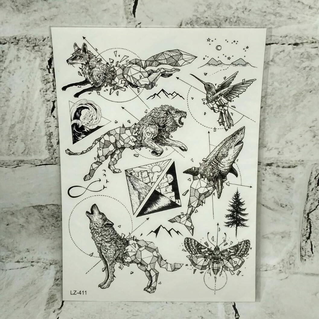 Временные тату Животные (LZ-411)