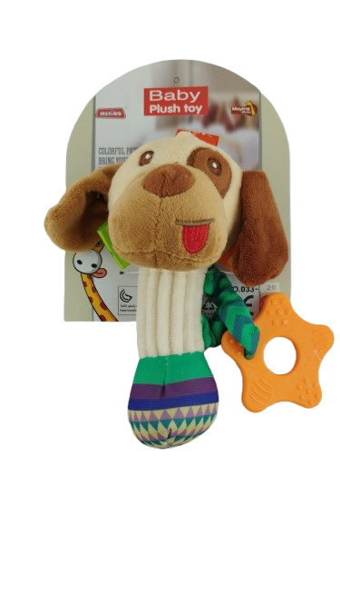 Погремушка плюшевая Собачка (000055) Погремушка плюшевая Собачка (000055)