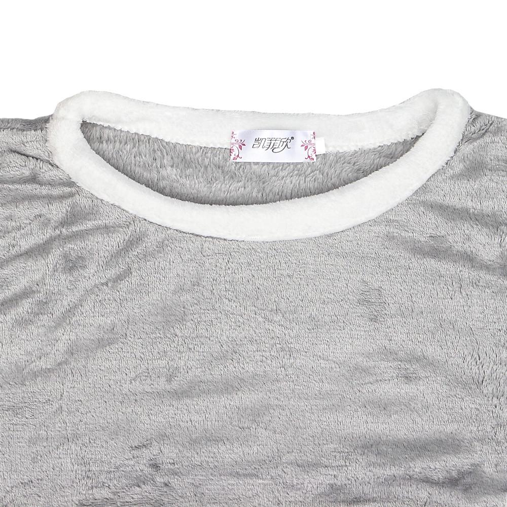 Женская теплая пижама Lesko Bunny Gray M домашний костюм теплый флисовый - фото 6 Женская теплая пижама Lesko Bunny Gray M домашний костюм теплый флисовый - фото 6