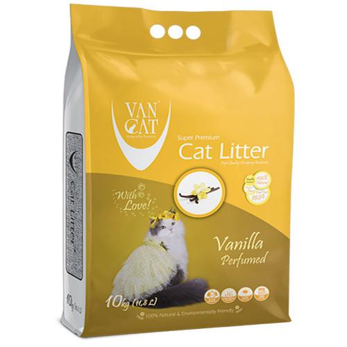 Бентонитовый наполнитель Van Cat с ароматом ванили 10 кг Бентонитовый наполнитель Van Cat с ароматом ванили 10 кг