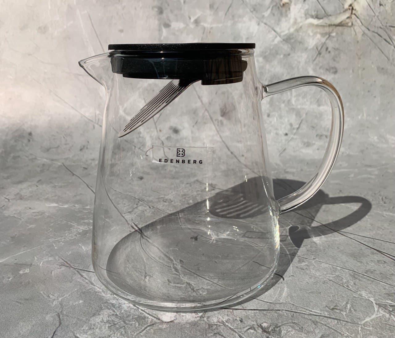 Заварювальний чайник скляний Edenberg EB-19043 боросилікатне скло 950 мл (2530557534) - фото 5 Заварювальний чайник скляний Edenberg EB-19043 боросилікатне скло 950 мл (2530557534) - фото 5