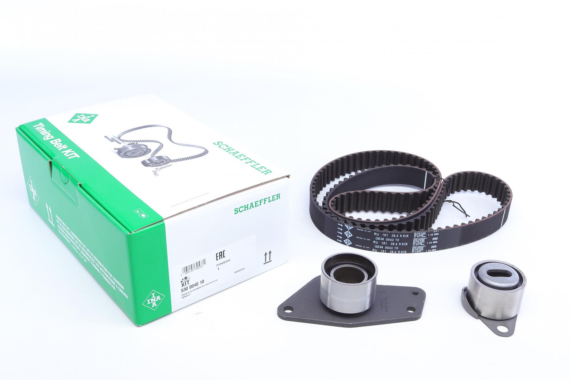 Комплект ГРМ INA Renault Kangoo 1.9D 08/97- 40/47/48kw F8Q 630/632/662 530 0040 10