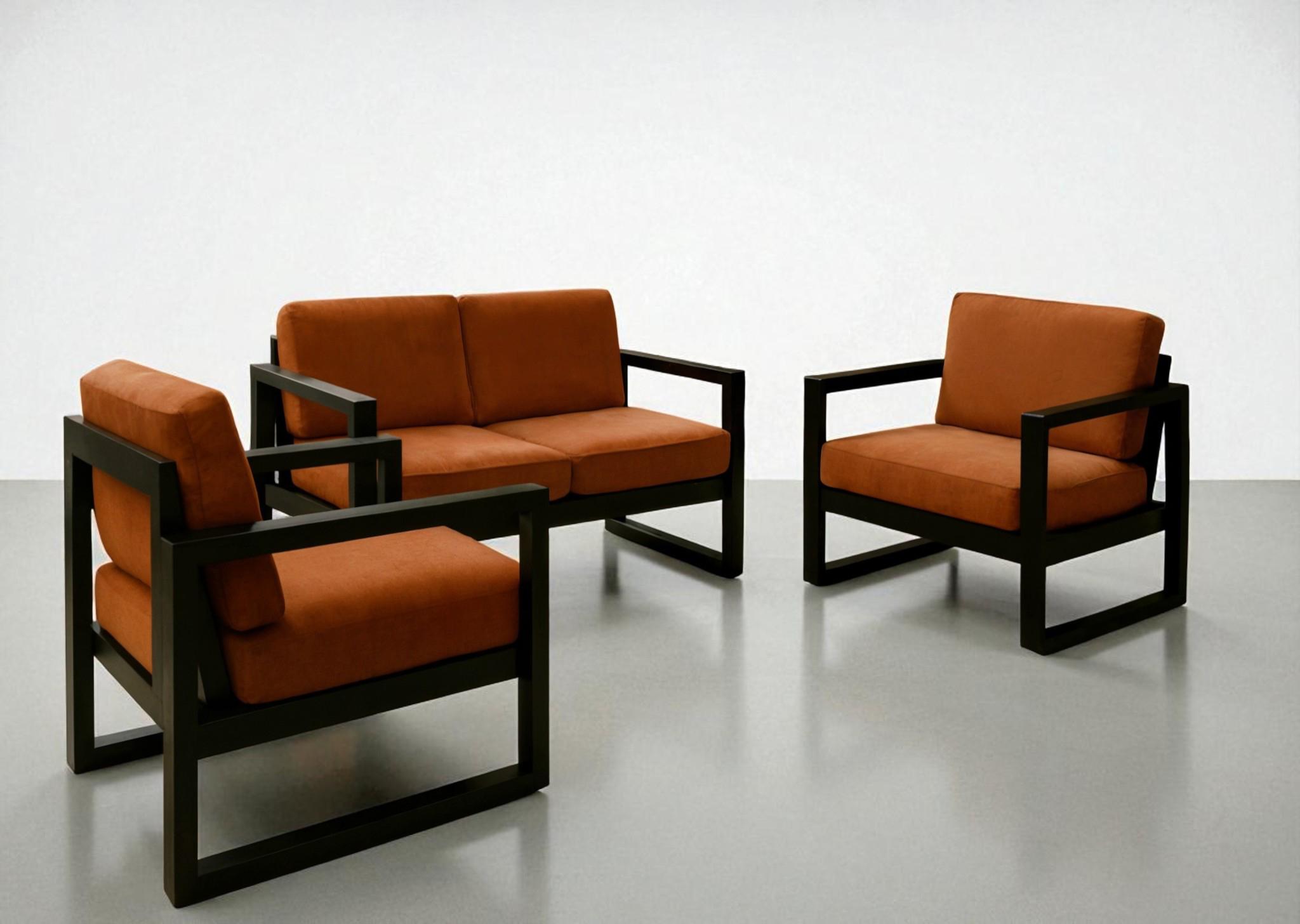 Комплект садовой мебели мягкой ТОБІ ШО Делтос/S7 велюр 750х1600х700 мм Рыжий/22 (28265784)