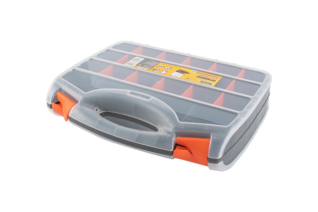 Органайзер двосторонній з ручкою 15" 380х290х80 мм 30 секцій - фото 6 Органайзер двосторонній з ручкою 15" 380х290х80 мм 30 секцій - фото 6