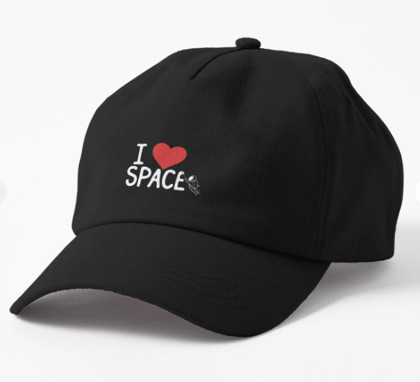 Кепка унисекс Malfini с принтом "I love space" Черный (ПН229К-1) Кепка унисекс Malfini с принтом "I love space" Черный (ПН229К-1)