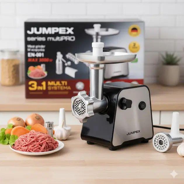 Мясорубка Jumpex Series Multi EN-001 3в1 с защитой от перегрева и реверсом (opt-105436)