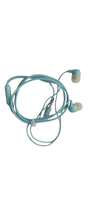 Навушники вакуумні Y-01 з мікрофоном Блакитний (3907)