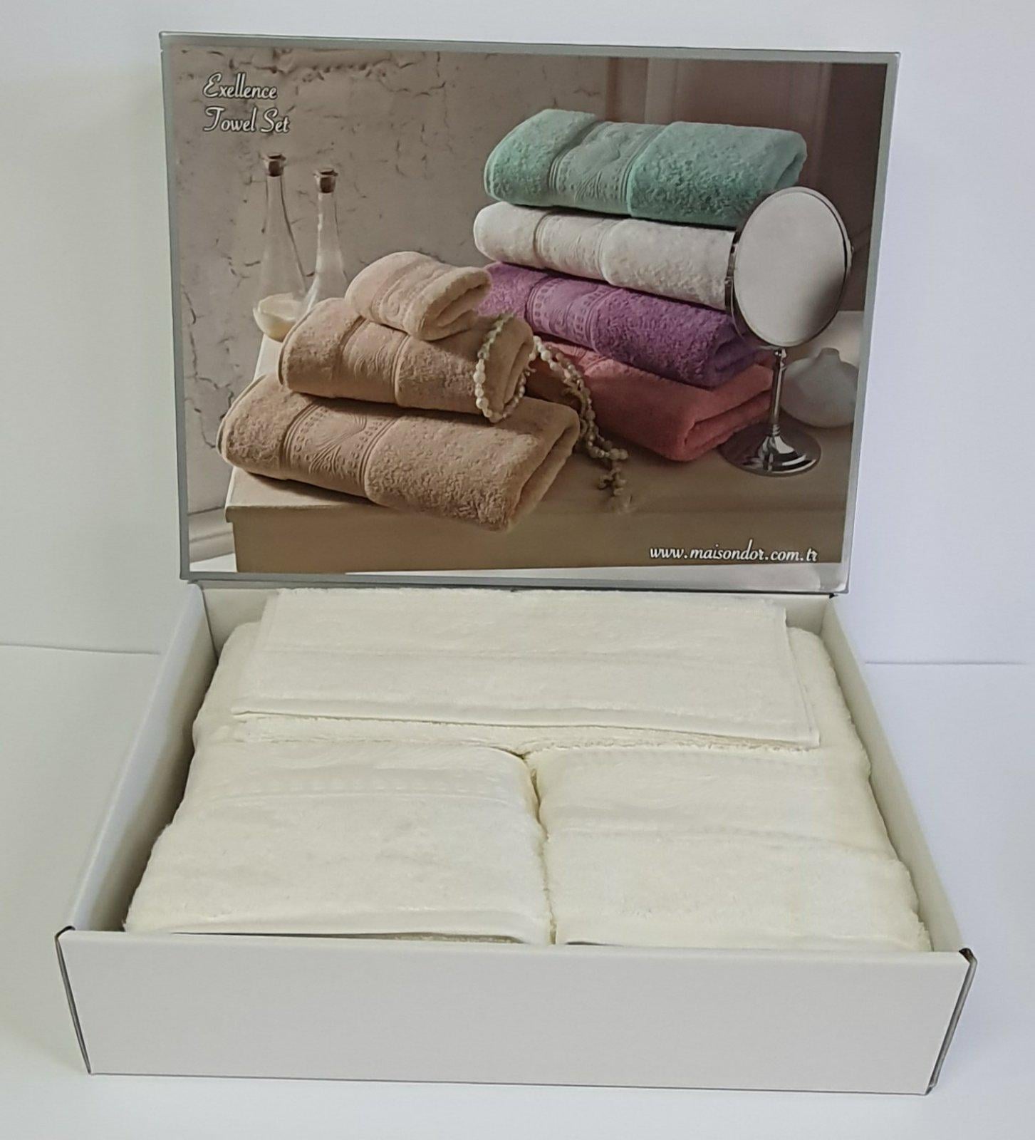 Набір рушників Maison D'or 3 шт. Exellence Ecru (03MD15NABC01)