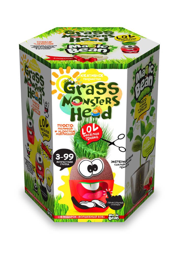Набор креативного творчества GRASS MONSTERS HEAD 1GMH-01-01U,02U,03U...08U