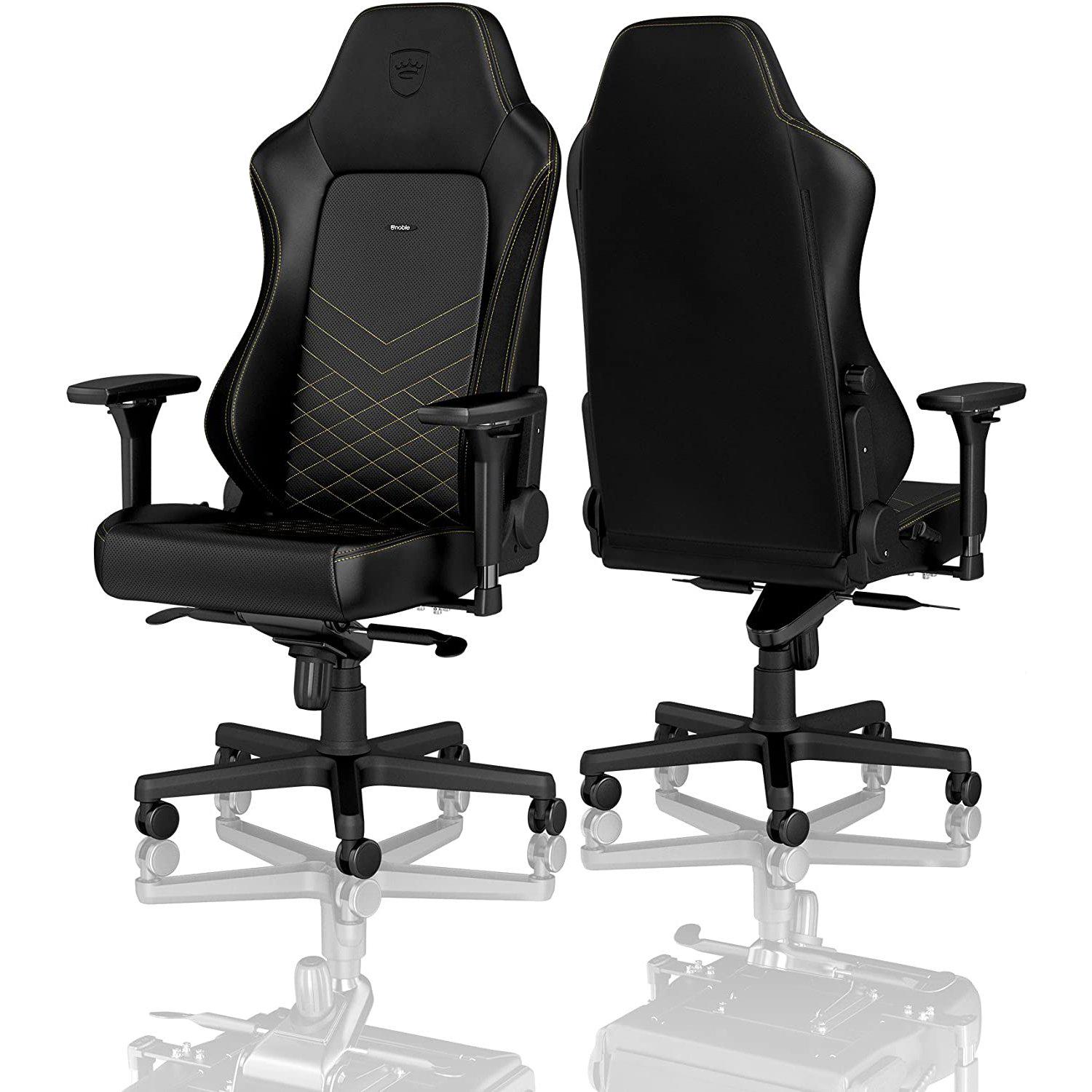 Крісло для геймерів Noblechairs Hero Black/Gold (10307391) - фото 3