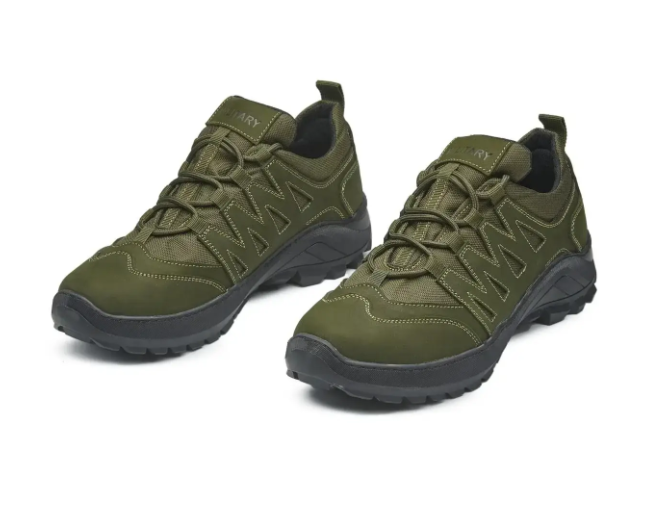 Кросівки чоловічі демісезонні натуральний нубук р. 41 Хакі - фото 2