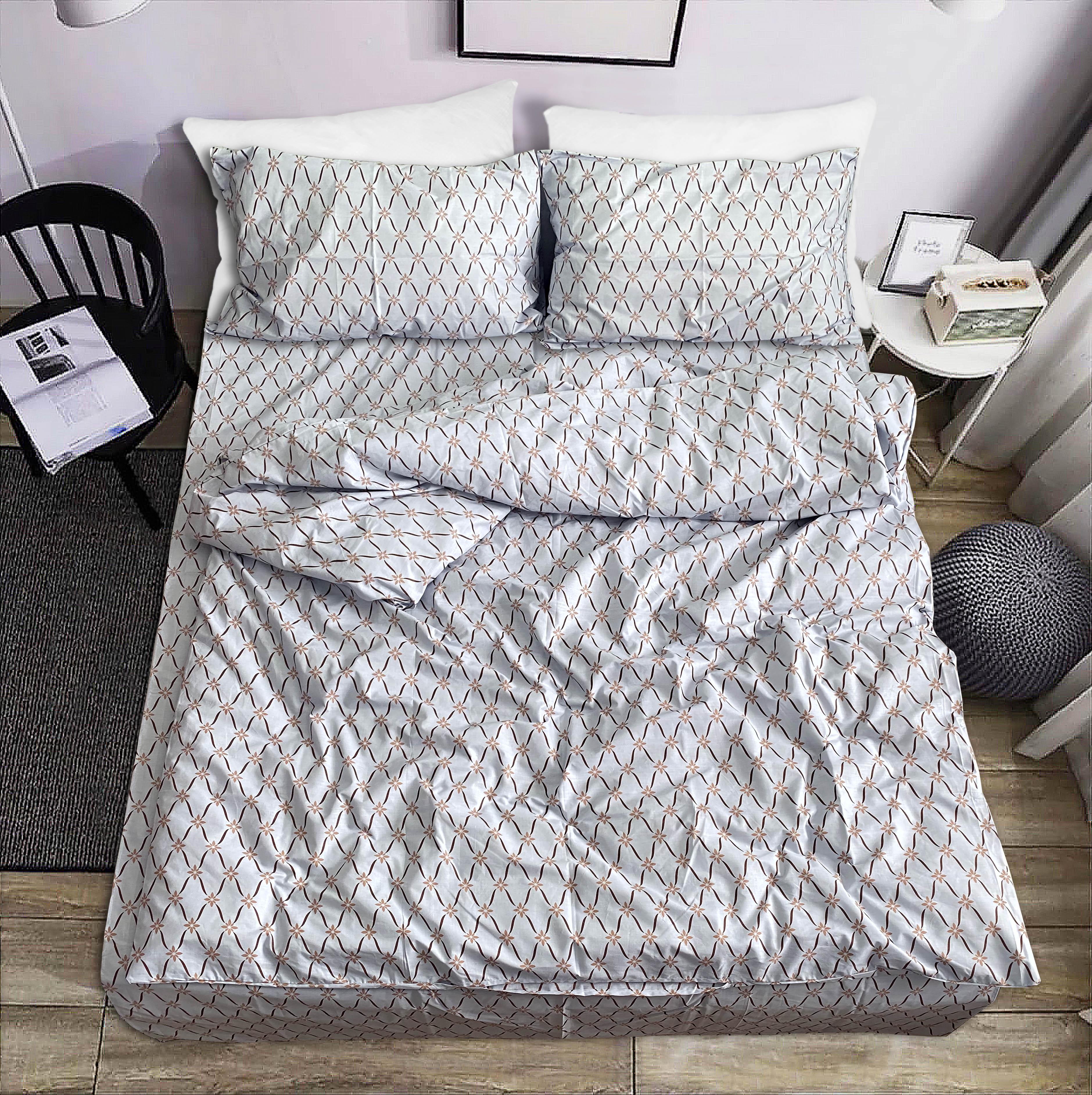 Постельное белье Zastelli 498 Орнамент бязь полуторный 145х210 см Золотой (20648)