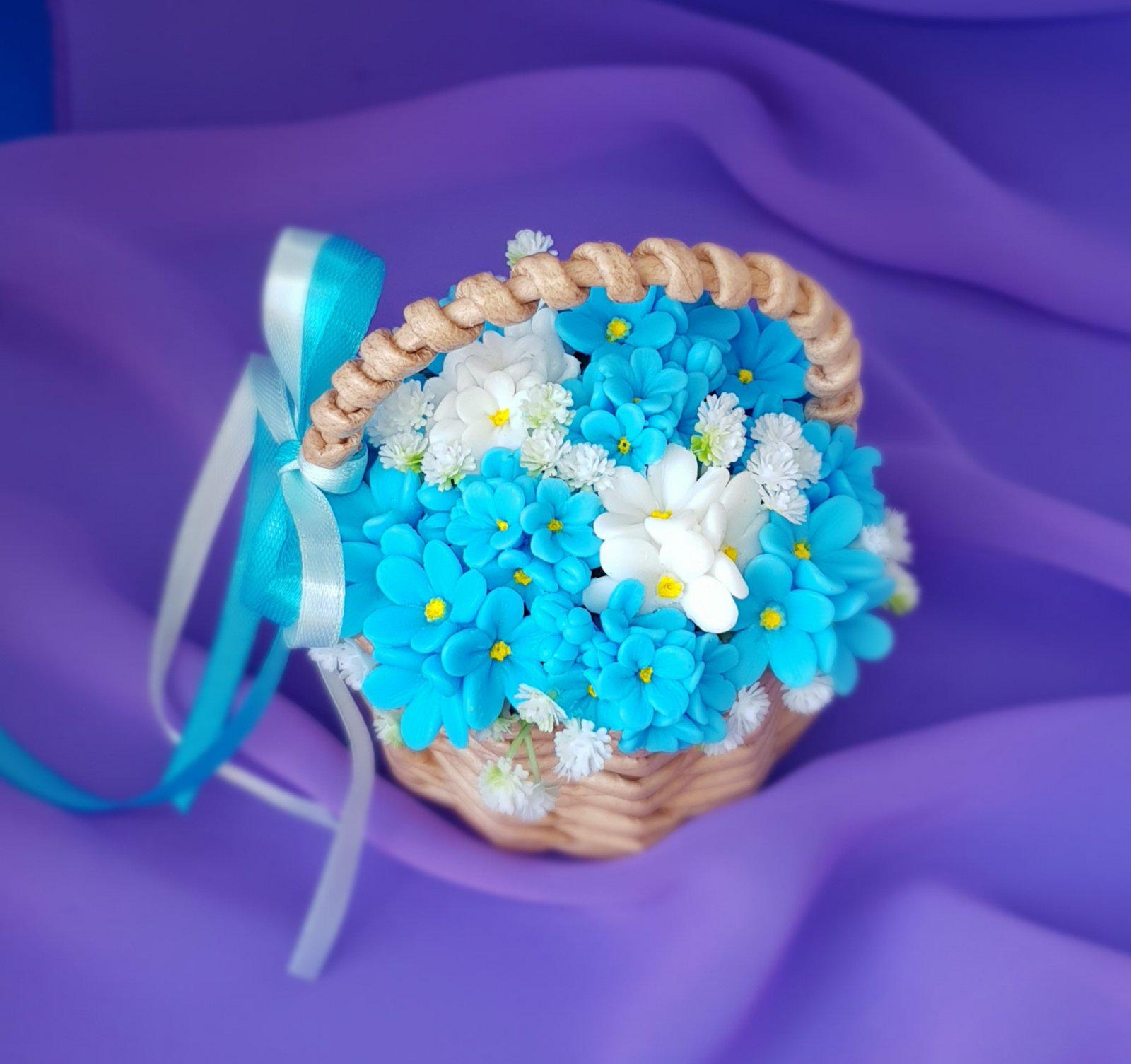 Мыло сувенирное Корзинка с незабудками (AS00068) - фото 3 Мыло сувенирное Корзинка с незабудками (AS00068) - фото 3