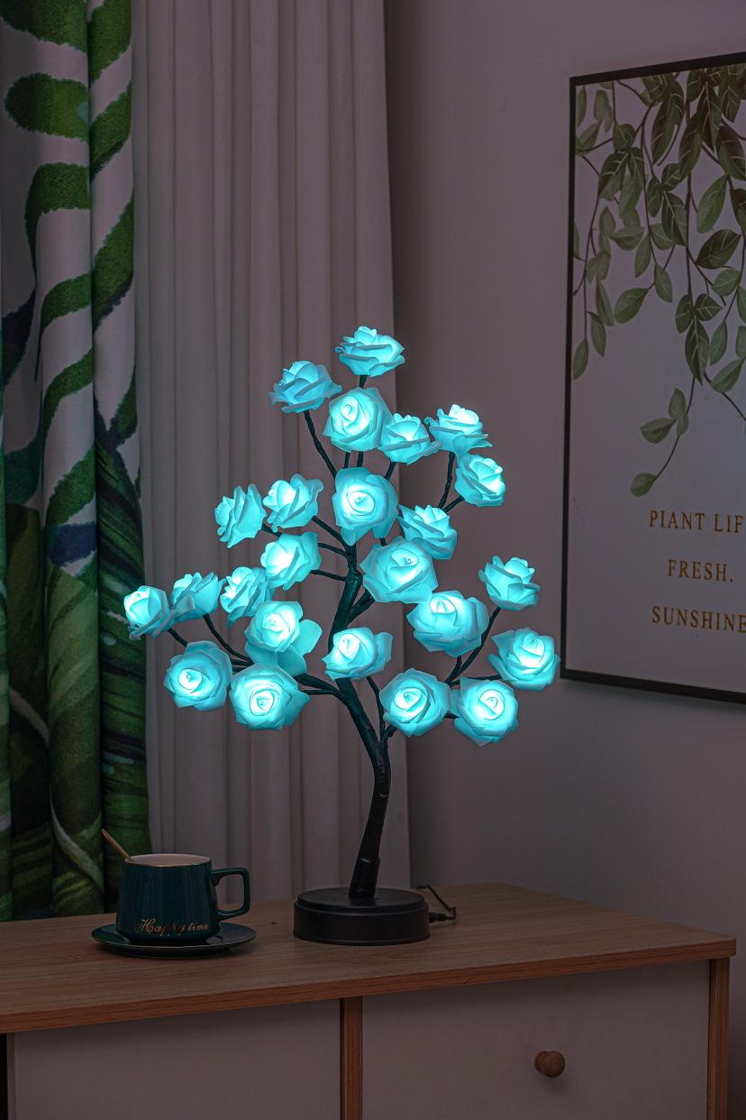 Лампа Forever roses Голубой (id_1690)