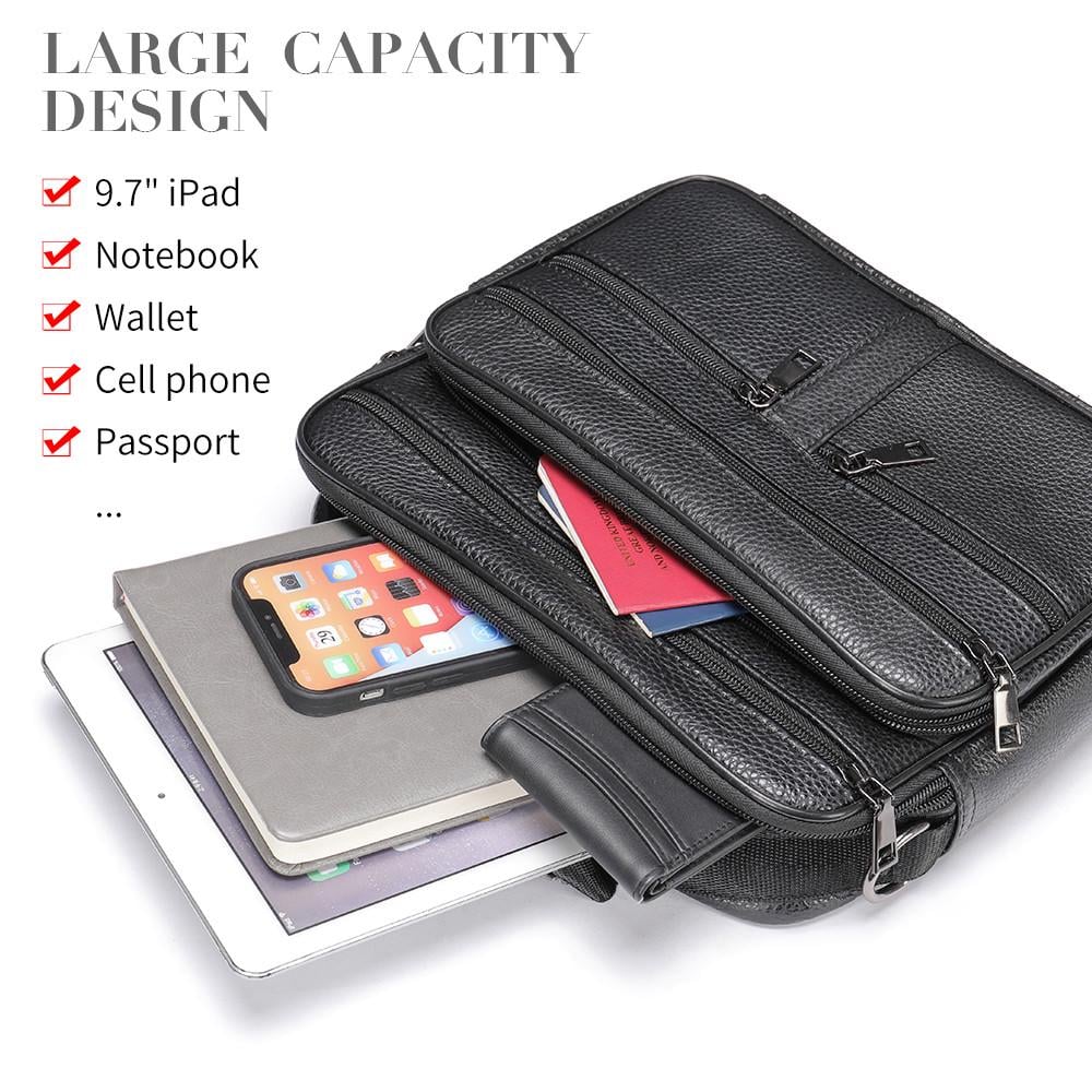 Портфель чоловічий Lorian з натуральної шкіри з відділенням для ноутбука Чорний (LR 256015-black) - фото 7 Портфель чоловічий Lorian з натуральної шкіри з відділенням для ноутбука Чорний (LR 256015-black) - фото 7