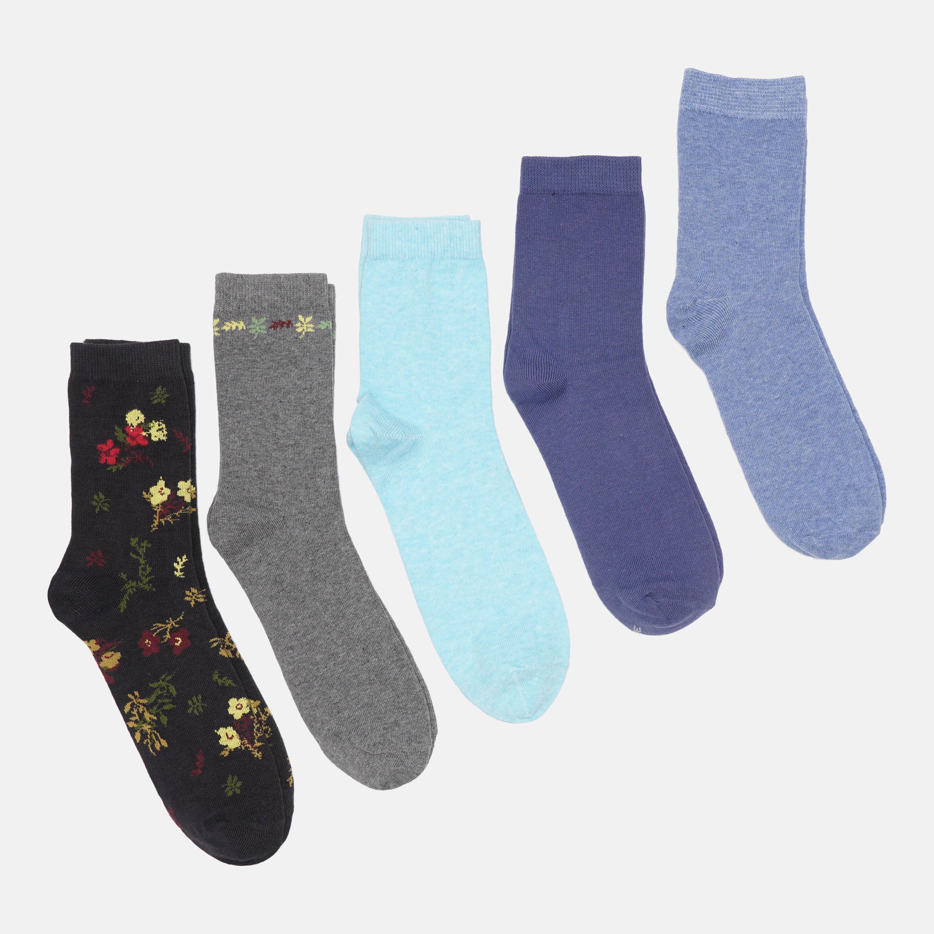 Шкарпетки C&A 5 пар р. 39-42 Чорний/Блакитний/Синій (29096523128)