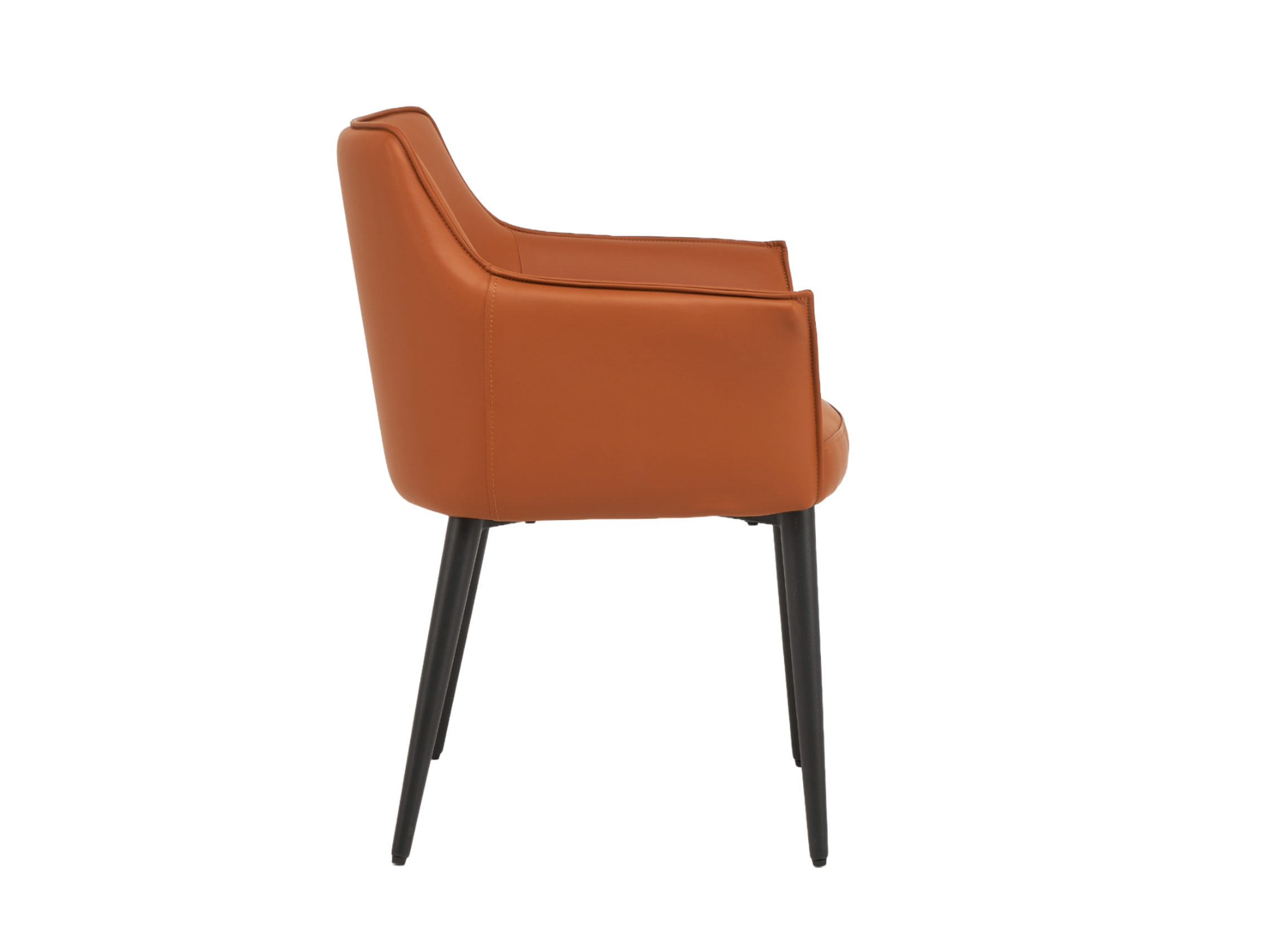 Стілець обідній Vetro Теракотово-Чорний (M-90) - фото 2 Стілець обідній Vetro Теракотово-Чорний (M-90) - фото 2