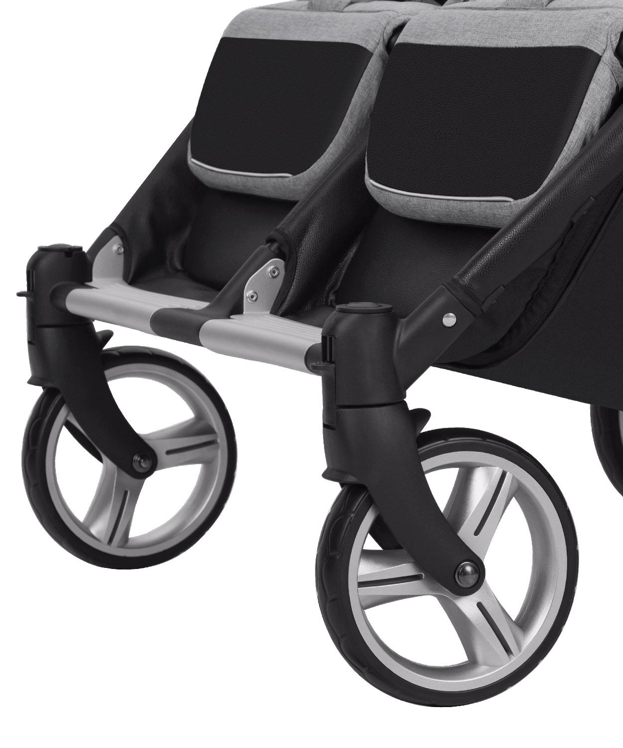 Коляска дитяча Carrello Connect для двійні з люлькою Rock Gray (CRL-5502/1) - фото 11