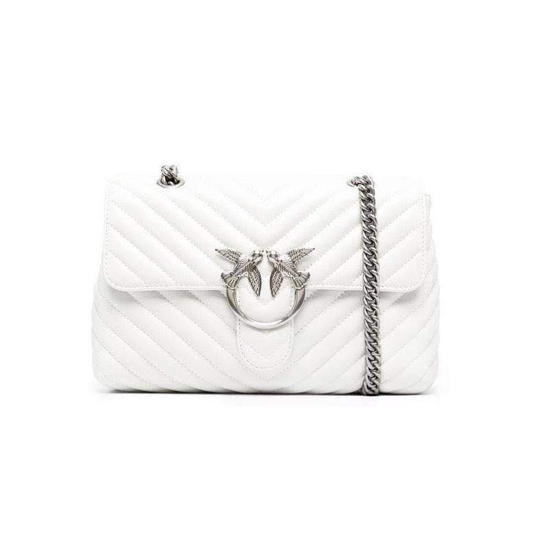 Сумка женская Pinko Love Lady Puff White/Silver